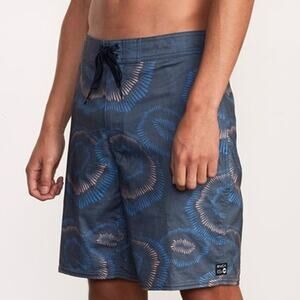 RVCA Mens Trent Whitehead Flicker Swim Trunks 29 Hybrid Board Shorts Surf Beach
